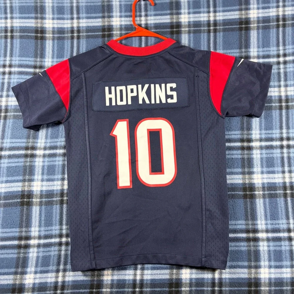 Nike Kids Houston Texans DeAndre Hopkins 10 Jersey Navy Blue Small 8
